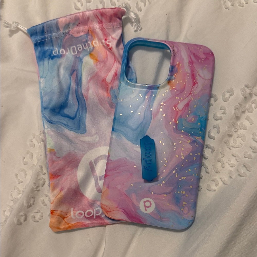 Loopy Cotton Candy Phone Case for iPhone 13 Pro Max righty! 🍭💖🩵
